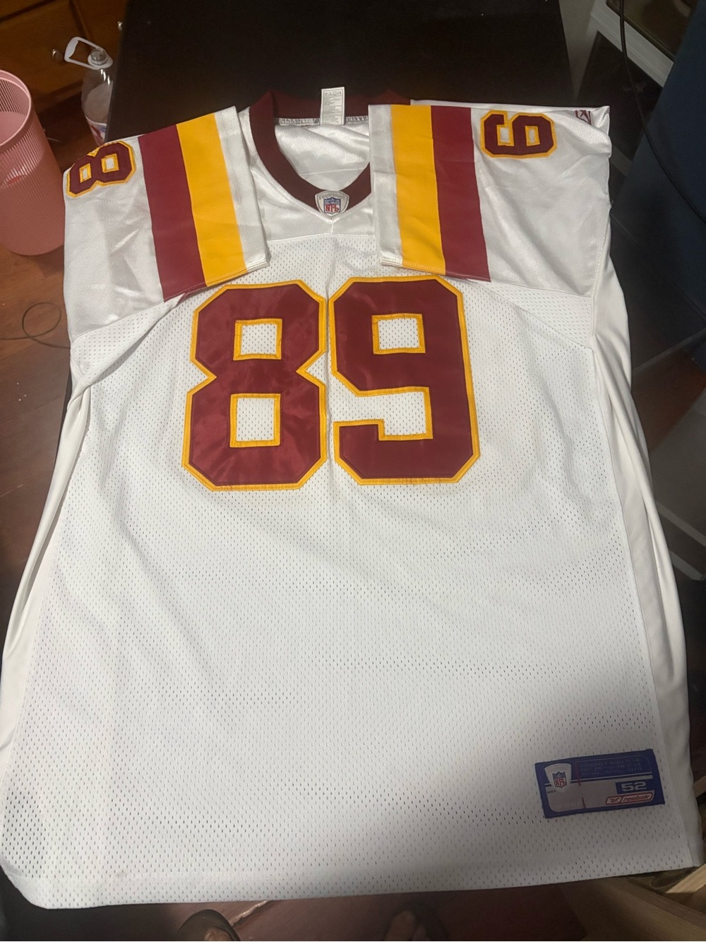 Vintage Reebok Away Commanders (Redskins) Santana Moss #89 Jersey